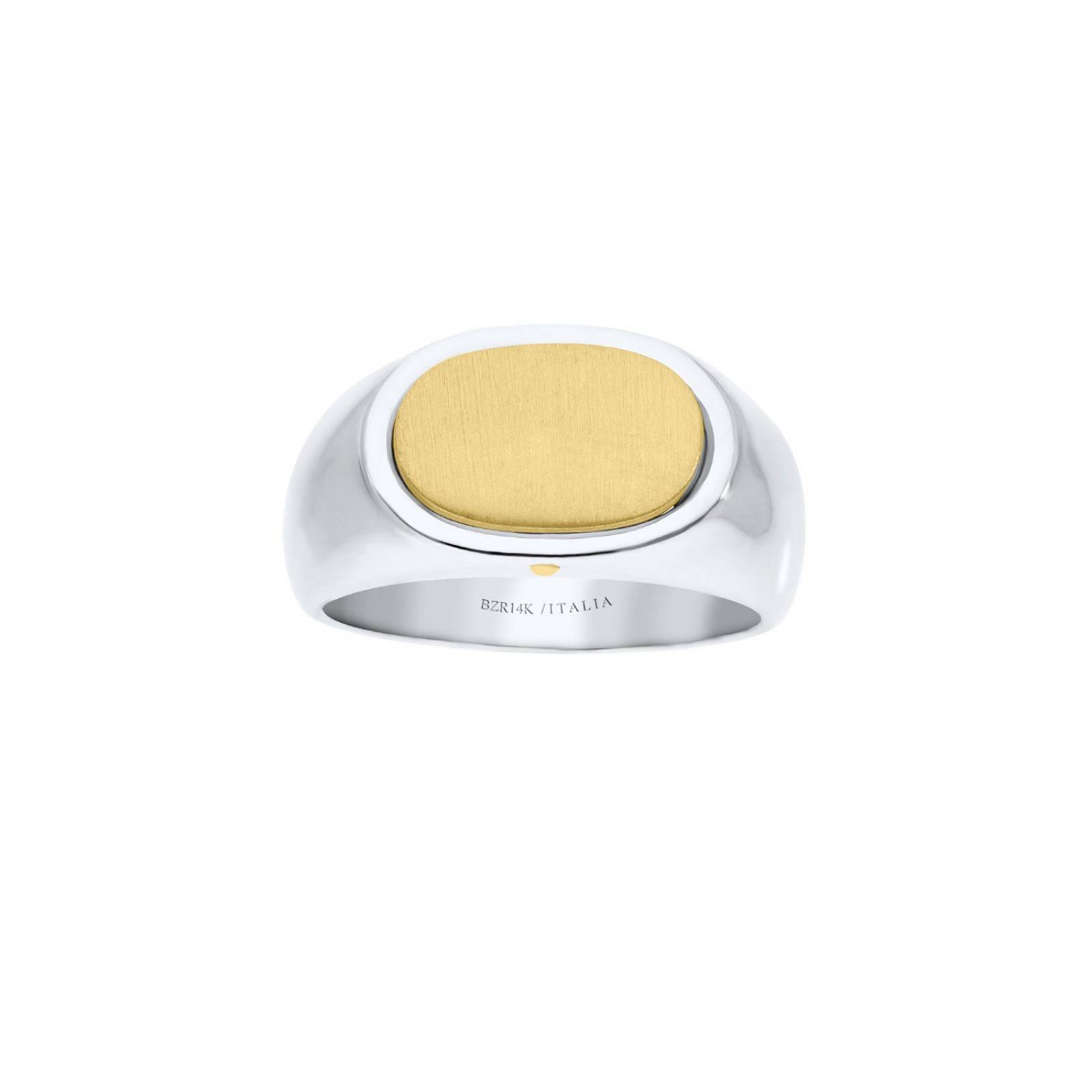Anillo BIZZARRO de Oro Amarillo y Blanco 14K para Caballero