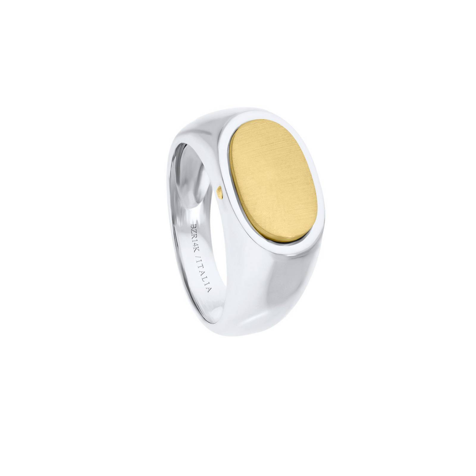 Anillo BIZZARRO de Oro Amarillo y Blanco 14K para Caballero