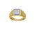 Anillo BIZZARRO de Oro Amarillo 14K con 40Pts de Diamante (H-J, Vs1-Vs2) para Caballero