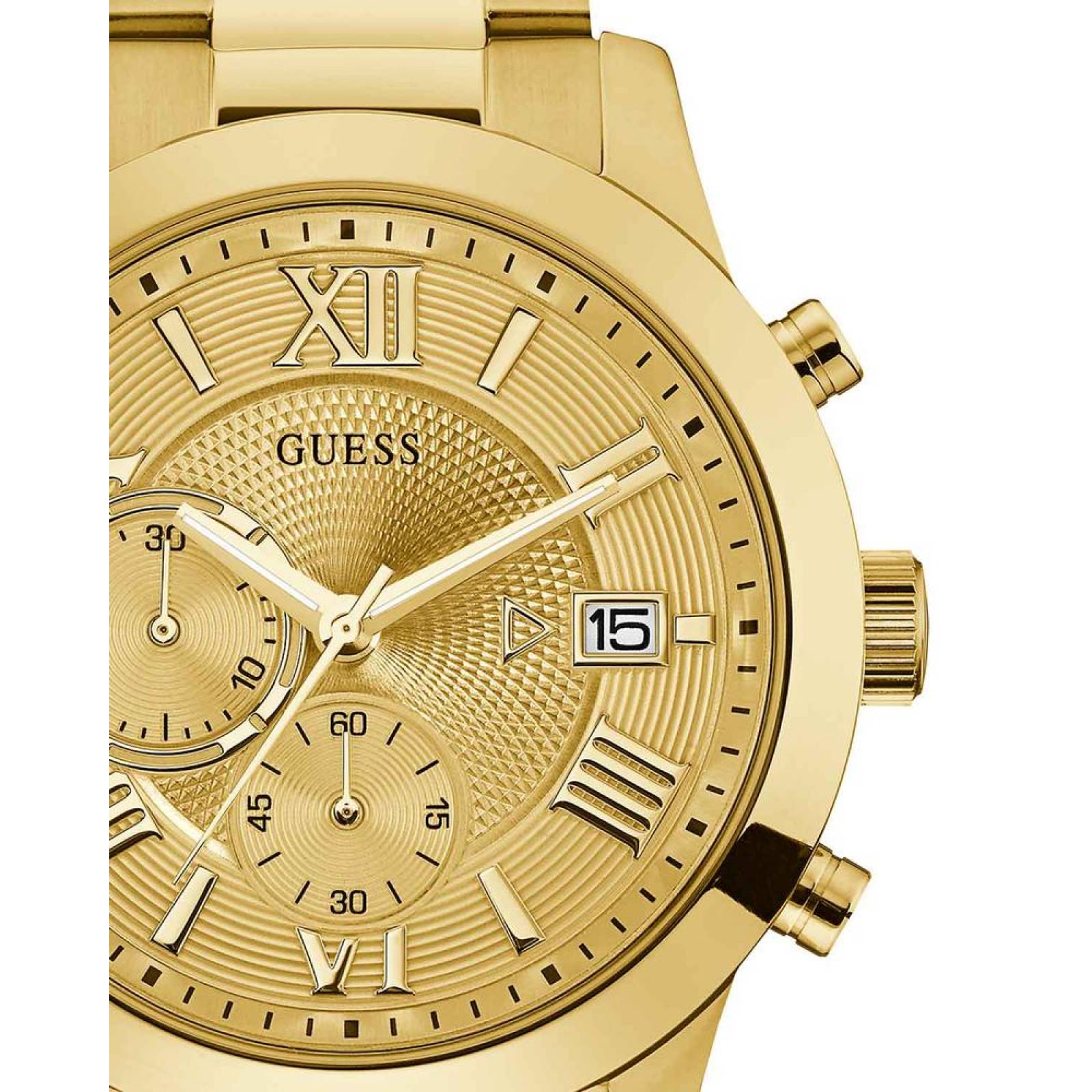 reloj hombre guess dorado