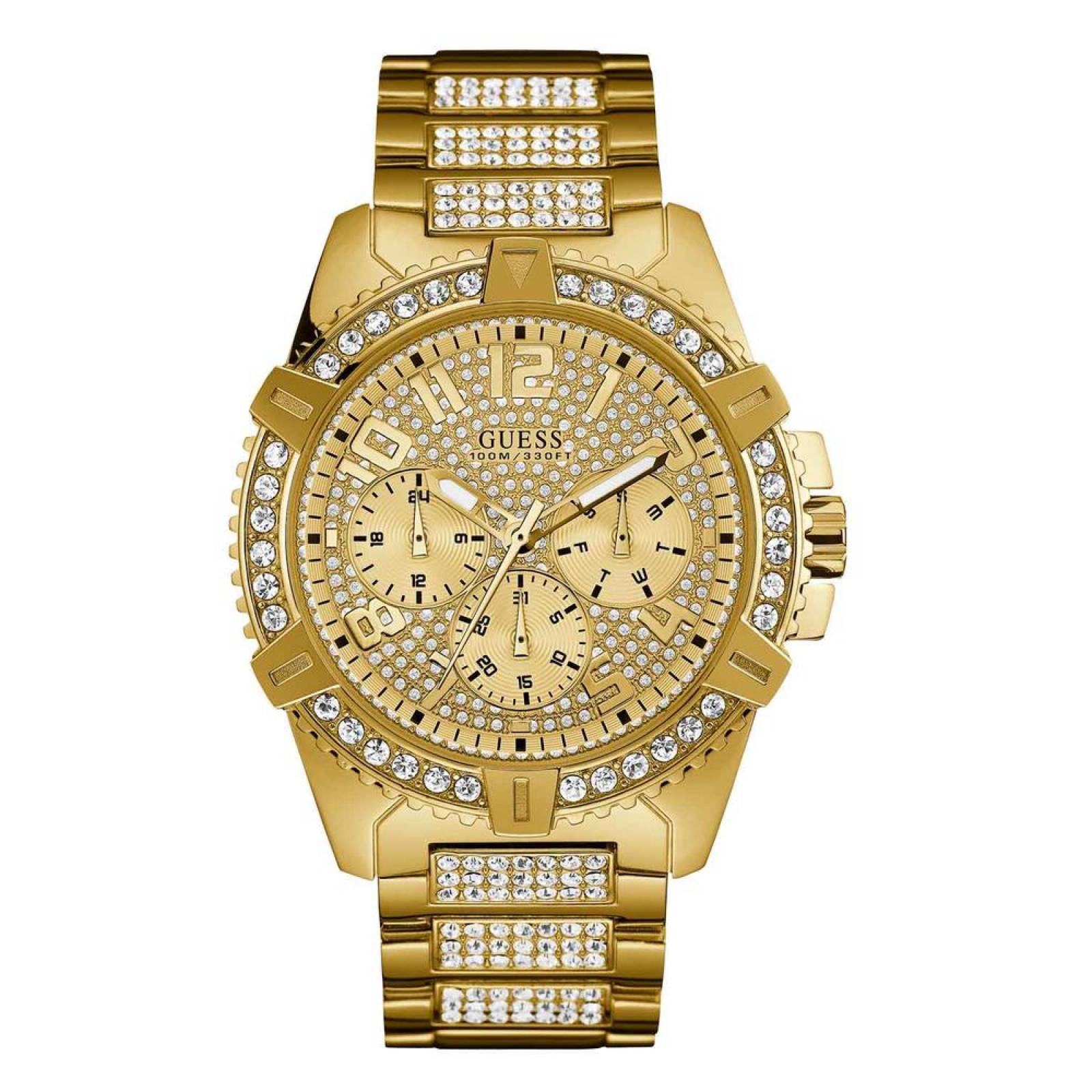 Reloj Guess Frontier Caballero Dorado 