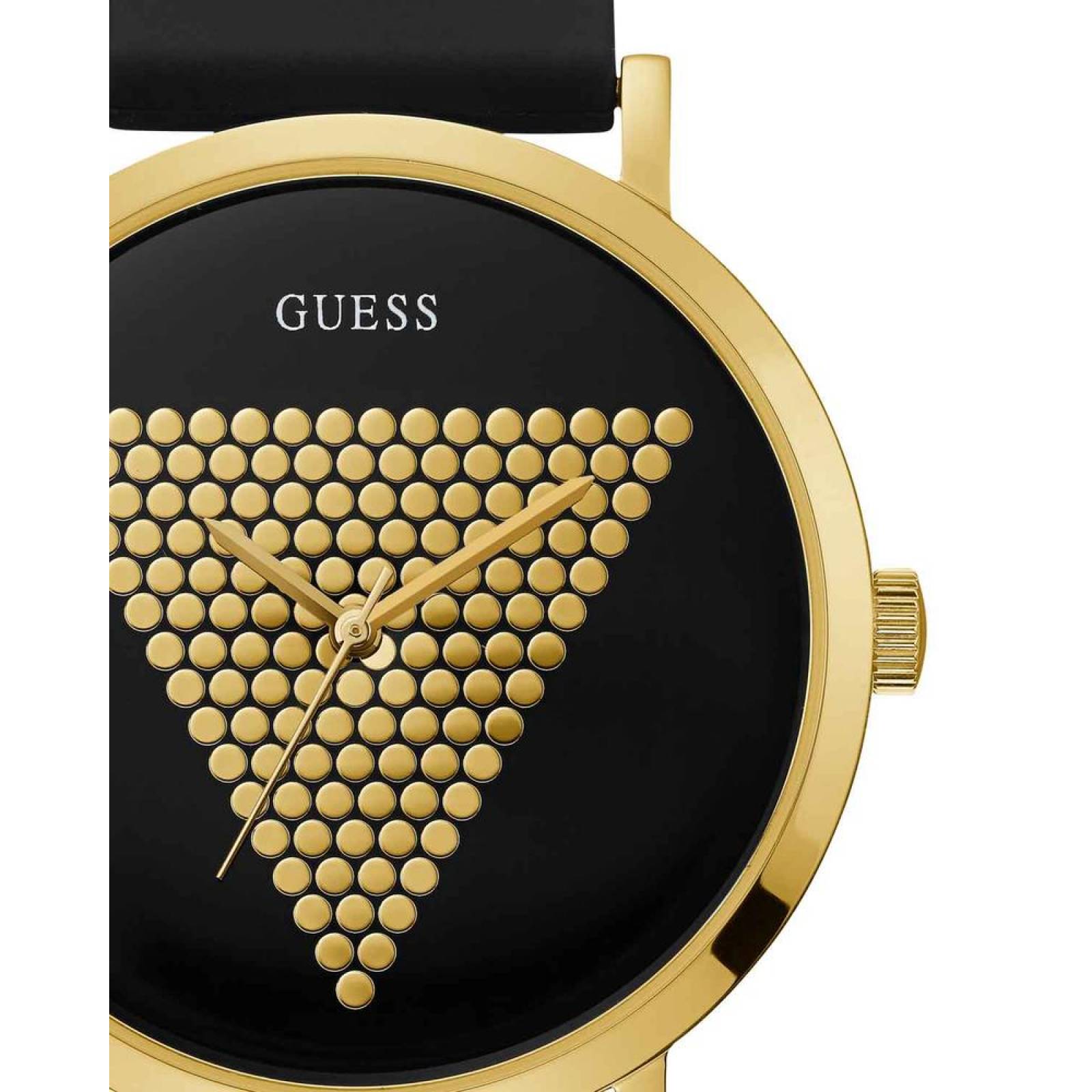 Reloj Guess Imprint para Caballero NegroOro 