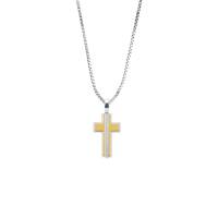 Crucifijo Bizzarro Sin Cadena Oro Bicolor