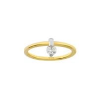 Anillo De Compromiso De Oro Amarillo Bte 25Pts
