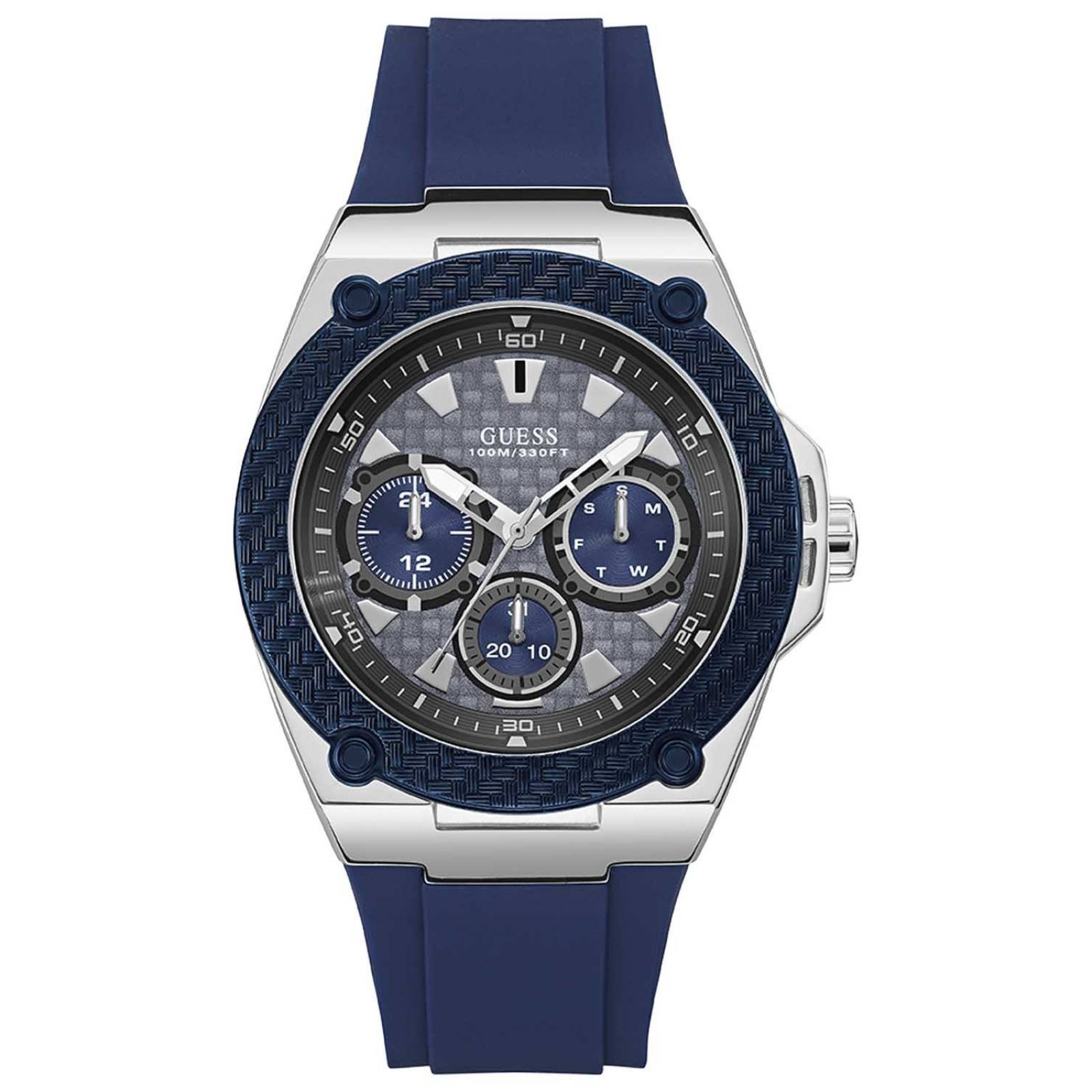 RELOJ GUESS LEGACY CABALLERO PLATA