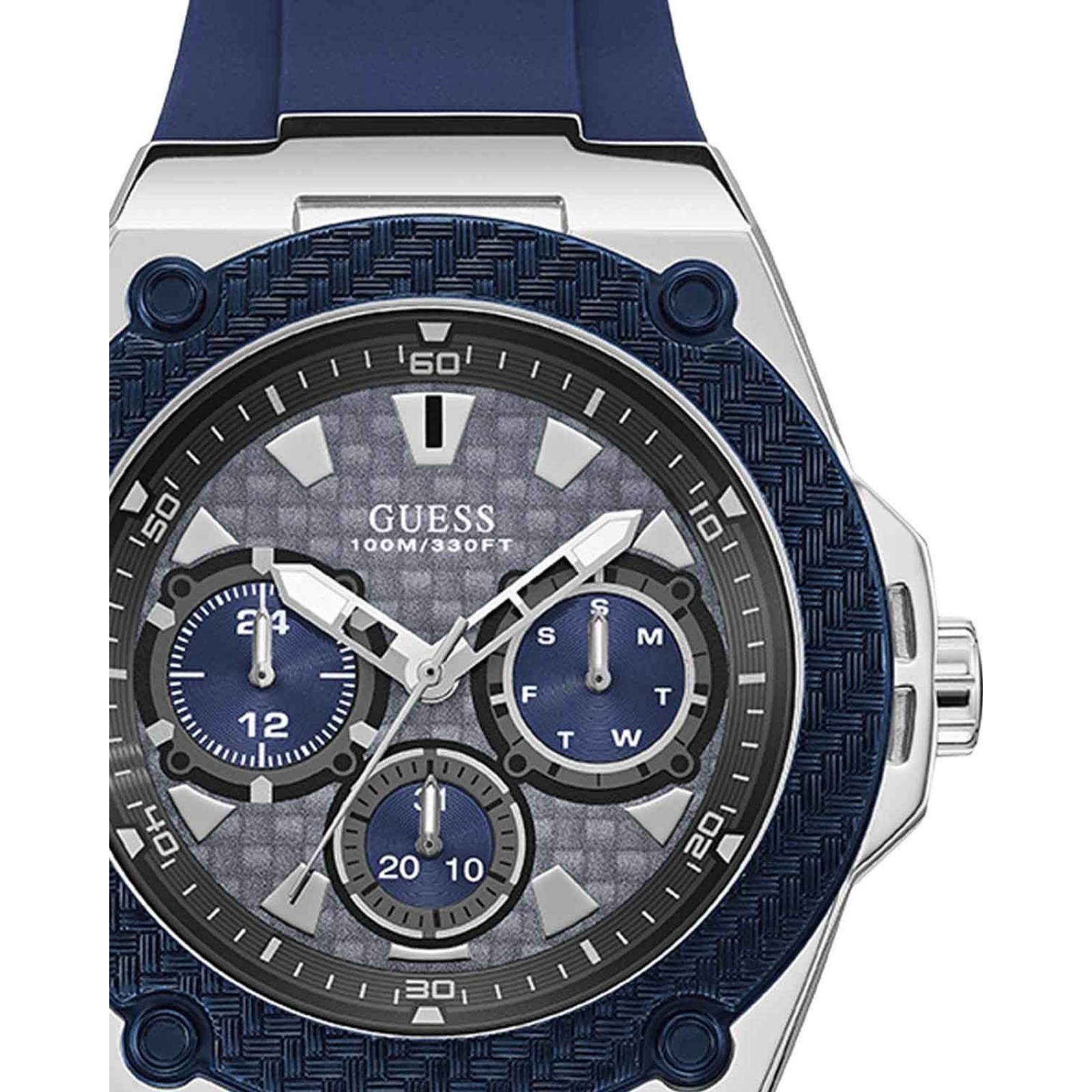 RELOJ GUESS LEGACY CABALLERO PLATA
