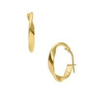 Arracadas Bizzarro Oro Amarillo Espiral 14K