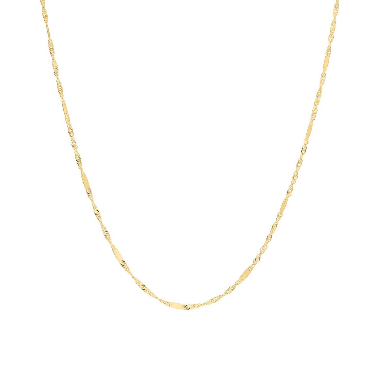 CADENA BIZZARRO DE ORO AMARILLO 14K 40CM CAL 17