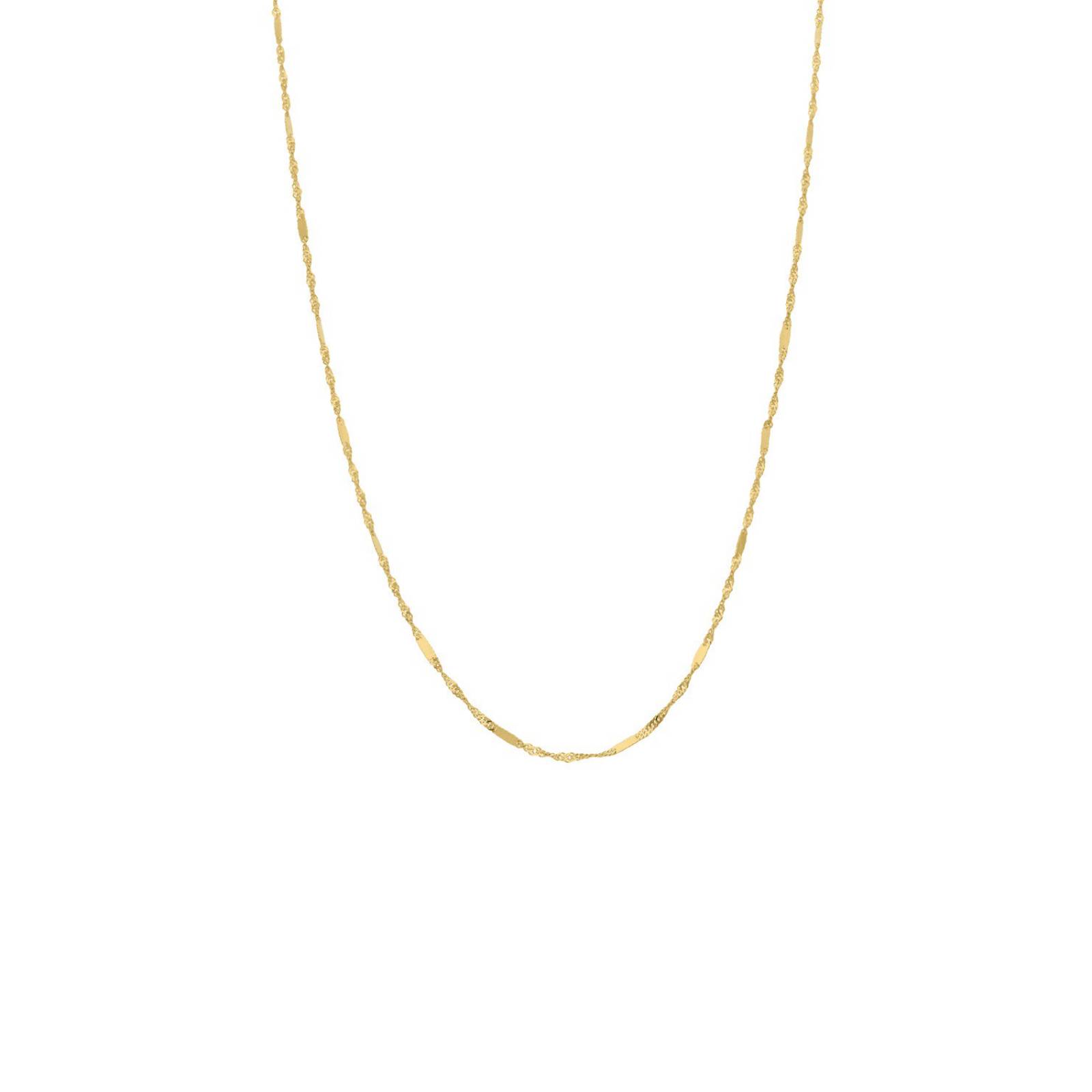 CADENA BIZZARRO DE ORO AMARILLO 14K 45CM CAL 20