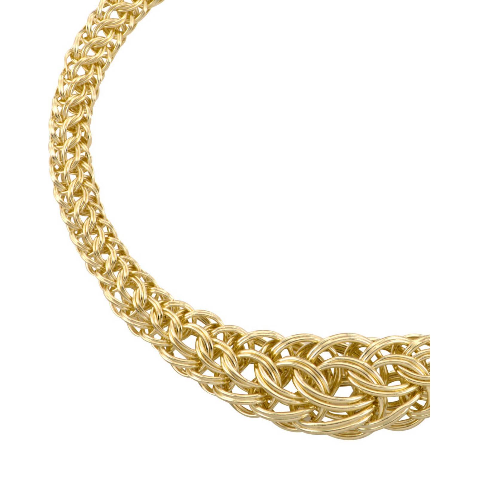 PULSERA BIZZARRO DE ORO AMARILLO 14K 18.5 CM.