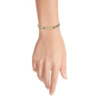 Pulsera Bizzarro De Oro Amarillo Y Blanco De 14K (21Cm) Para Caballero