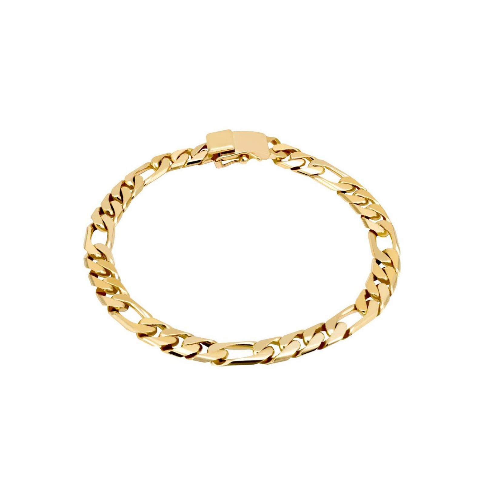 PULSERA BIZZARRO ORO AMARILLO 14K DE 21 CM