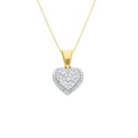 Dije Bizzarro Con Cadena De Oro Amarillo 14K Con 11 28 Pts De Diamante
