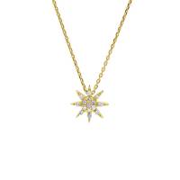 Dije Bizzarro Con Cadena De Oro Amarillo 14K 7 Pts De Diamante
