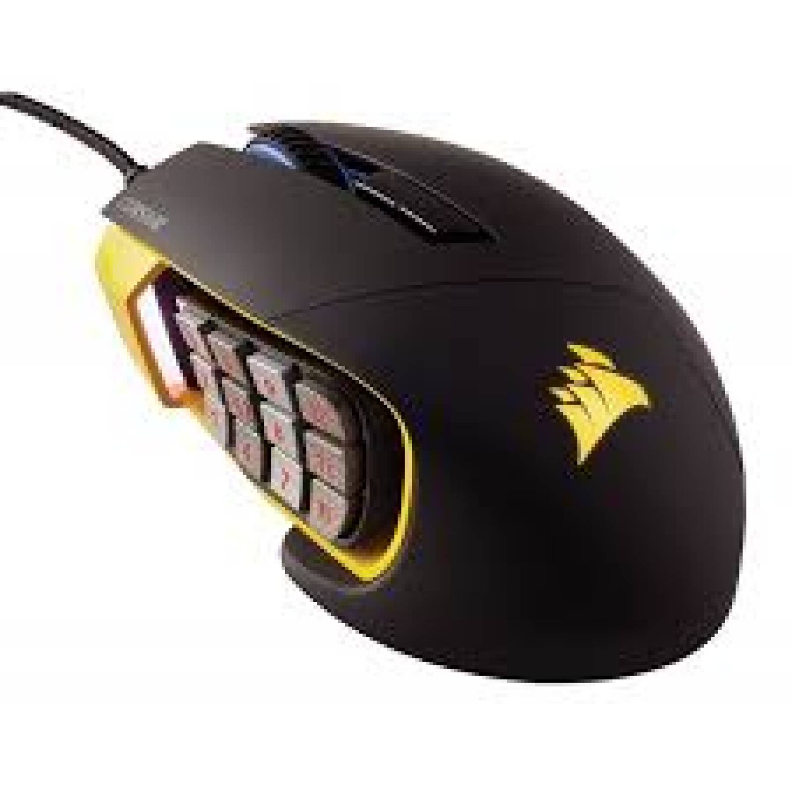 MOUSE CORSAIR SCIMITAR PRO RGB BLACK 16000 DPI MOBA/MMO CH-9304111-NA