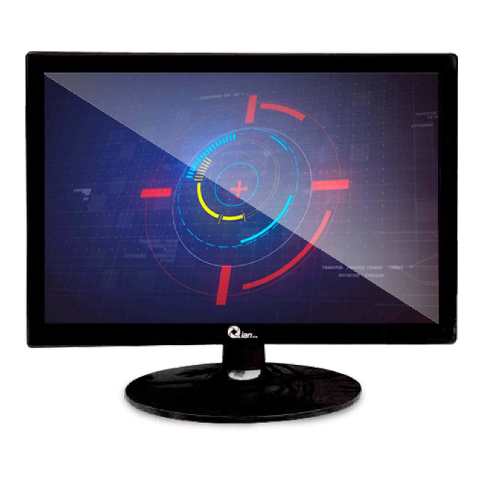 MONITOR QIAN LED HD 15.4", VGA, RESOLUCIÓN 1280X800, NEGRO, (QM1538001)