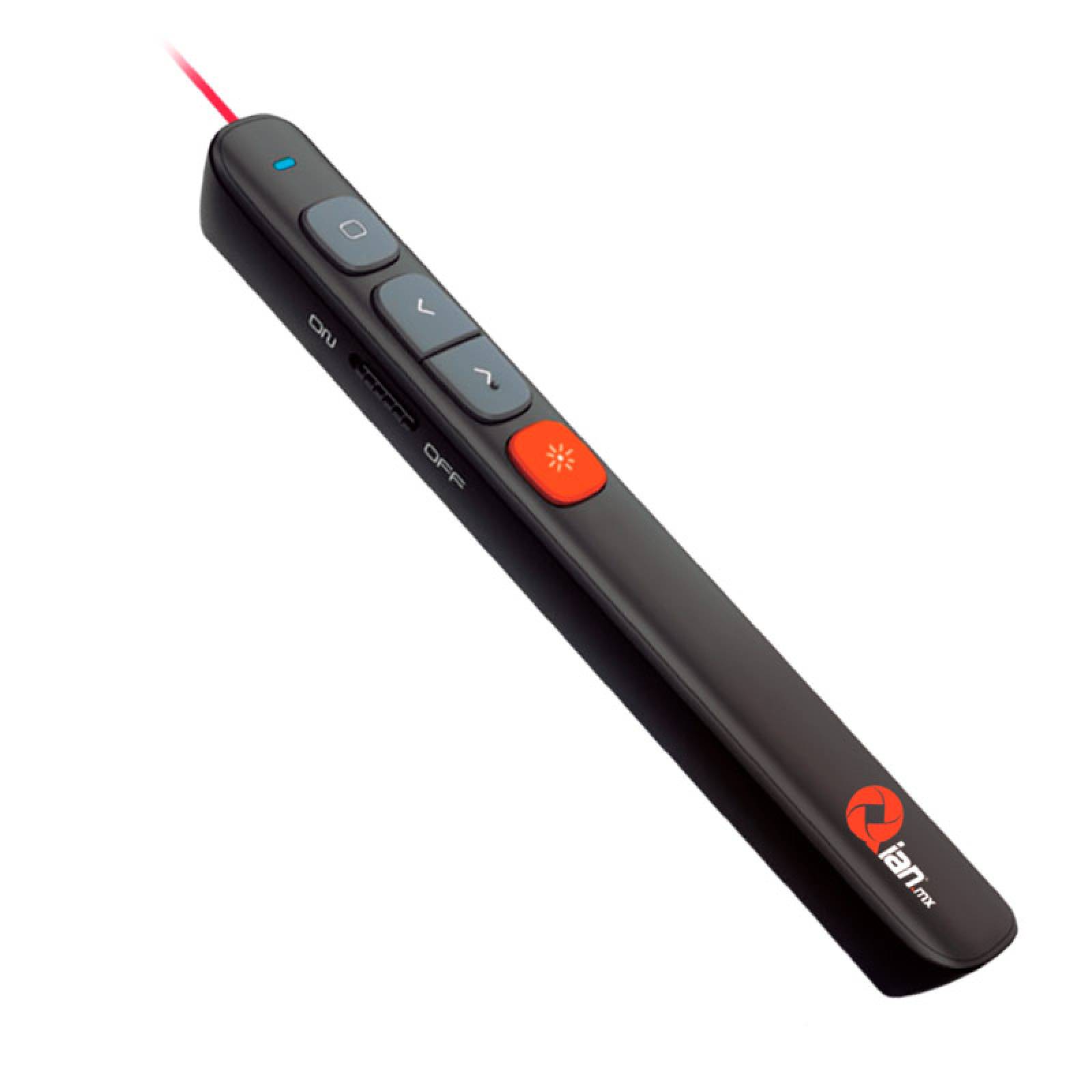 PRESENTADOR QIAN INALAMBRICO, LASER, USB, NEGRO (QLP200)