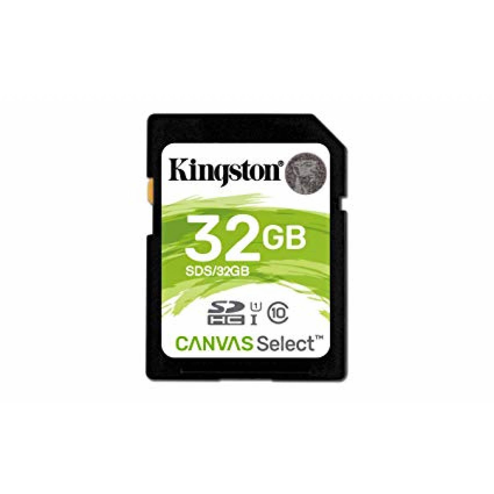 MEMORIA SD KINGSTON CANVAS SELECT, UHS-I, 32GB, CLASE 10