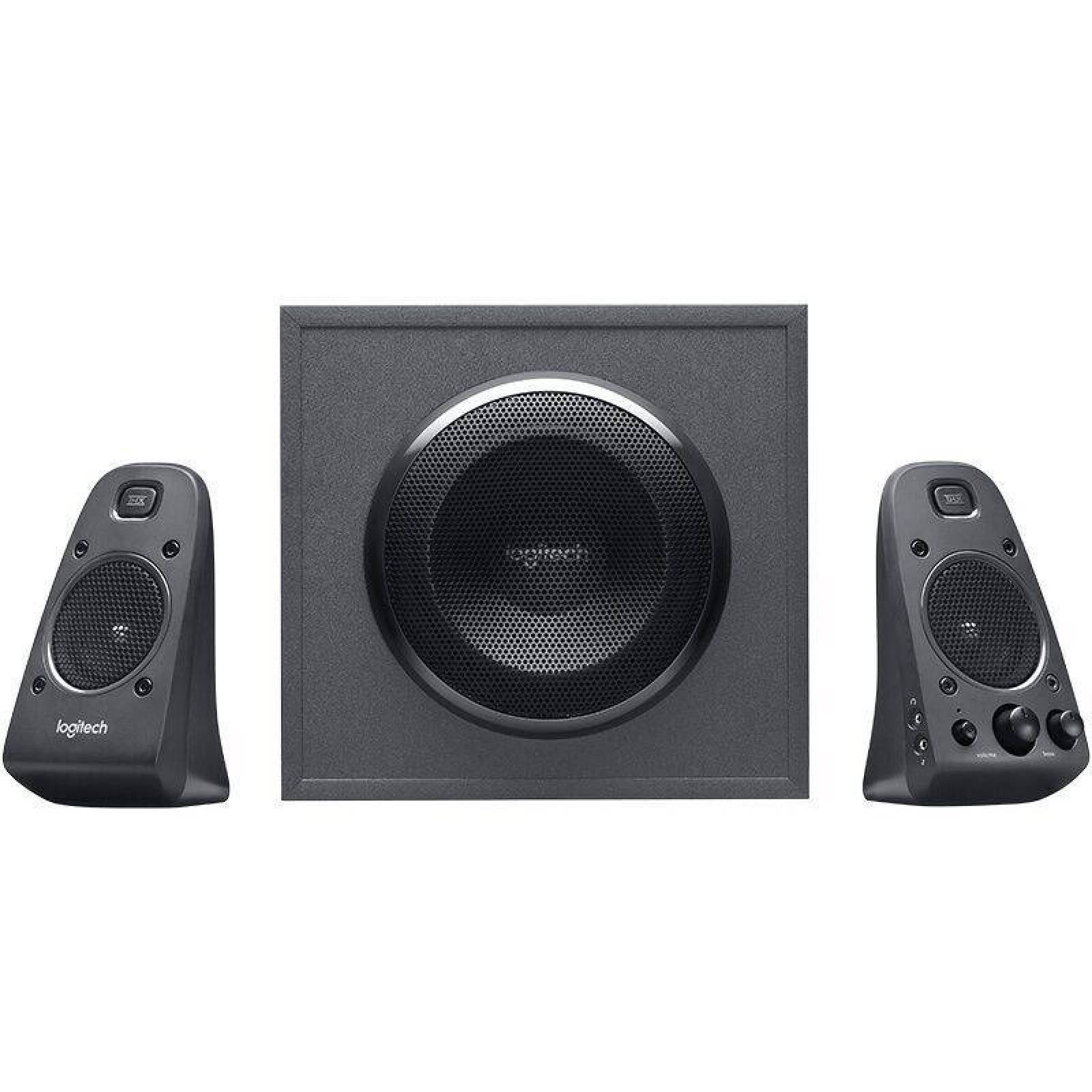 BOCINAS CON SUBWOOFER LOGITECH Z625 NEGRAS, ALAMBRICAS, 2.1 CANALES, 70W RMS, ENTRADA OPTICA, 3.5MM