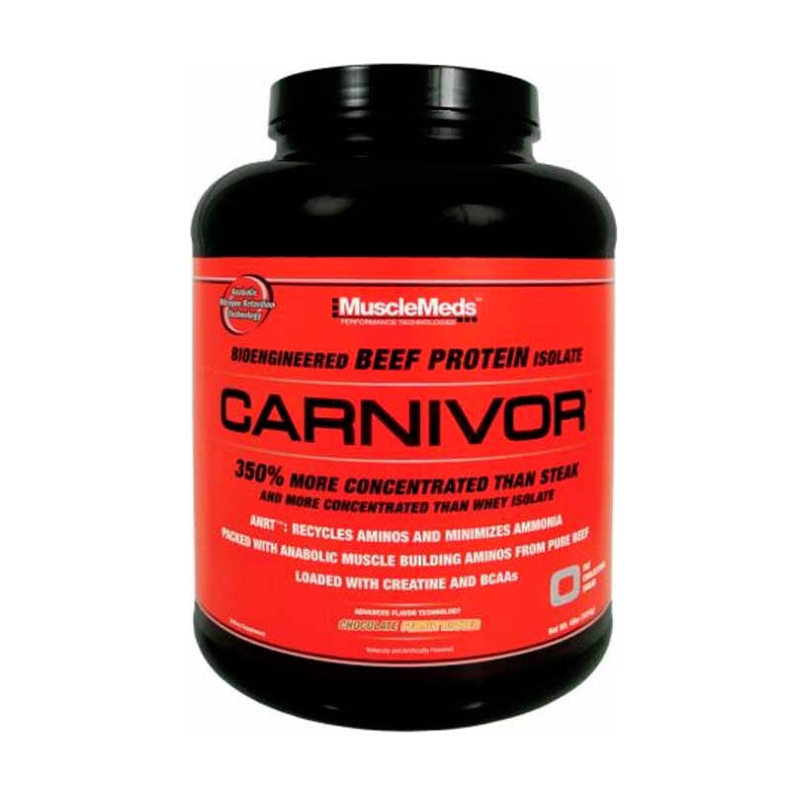 Proteina Musclemeds Carnivor- Mantequilla de Mani 4.5 Lbs (56 Porciones)