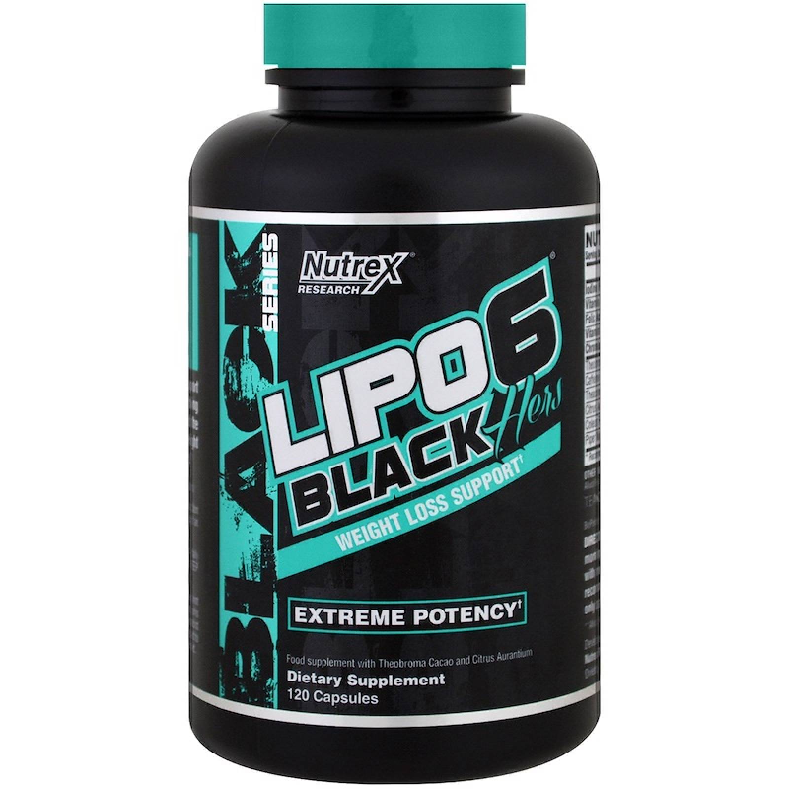 Suplemento Nutrex Lipo 6 Black Hers 120 Capsulas