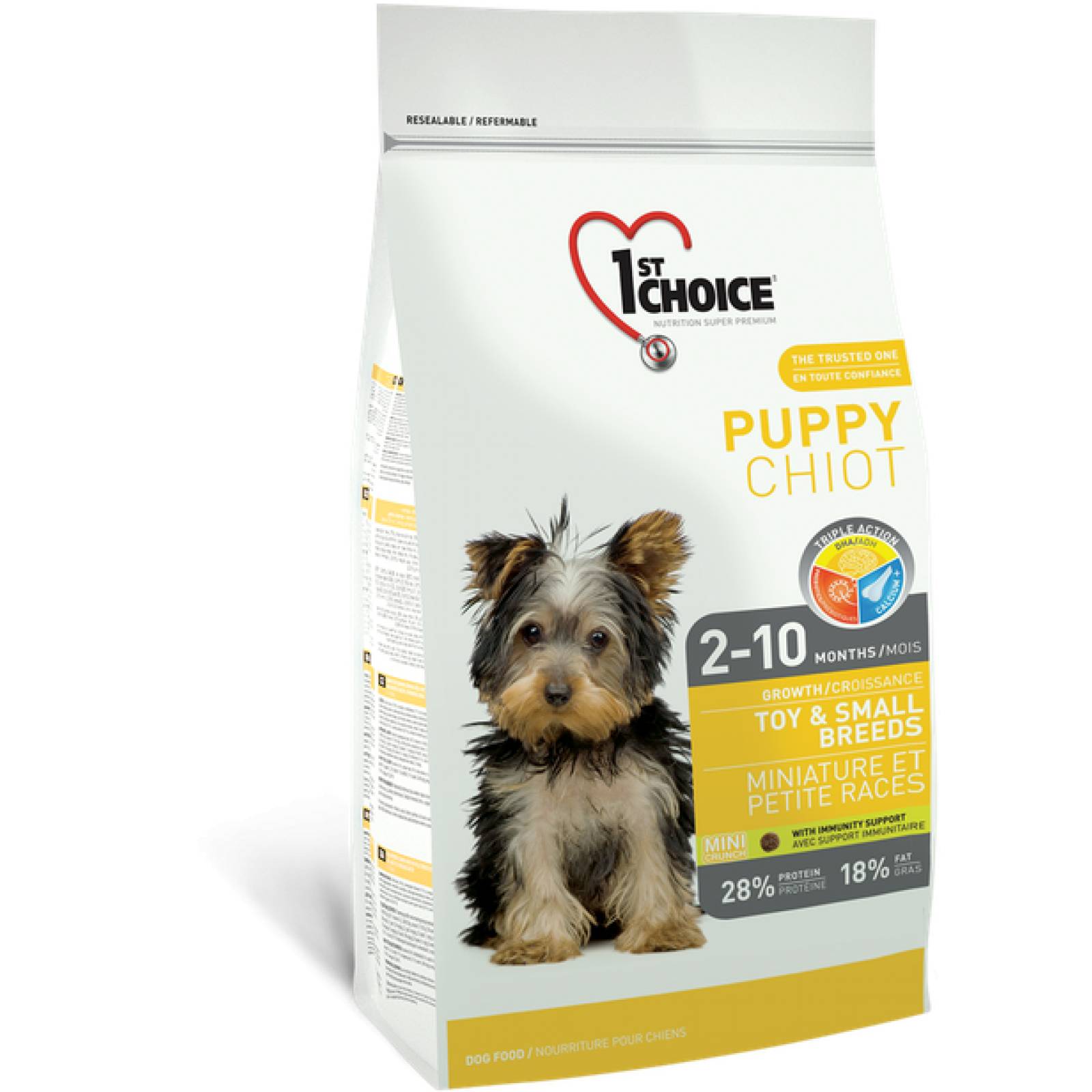 1ST Choice Alimento para Cachorro Mini y Raza Pequeñas Fórmula de pollo Edad: 2-10 meses 7 kg