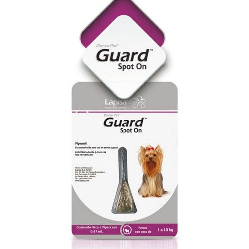 Dorso Pet Guard Spot para Perro Chico 1 pipeta x 0.67 ml