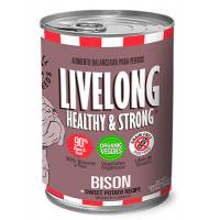 Livelong Healthy & Strong Alimento Para Perro Humedo Bison + Papa Dulce 368 Gr