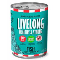 Livelong Healthy & Strong Alimento Para Perro Humedo Pescado 368 Gr