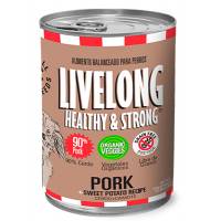 Livelong Healthy & Strong Alimento Para Perro Humedo Puerco 368 Gr