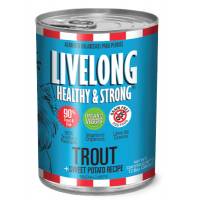Livelong Healthy & Strong Alimento Para Perro Humedo Trucha 368 Gr