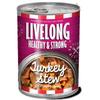 Livelong Healthy & Strong Alimento Para Perro Estofado De Pavo 340 Gr