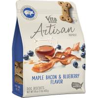 Vita Bone Premios Para Perro Galletas Artesanales De Miel De Maple, Tocino Y Arandano 453 Gr