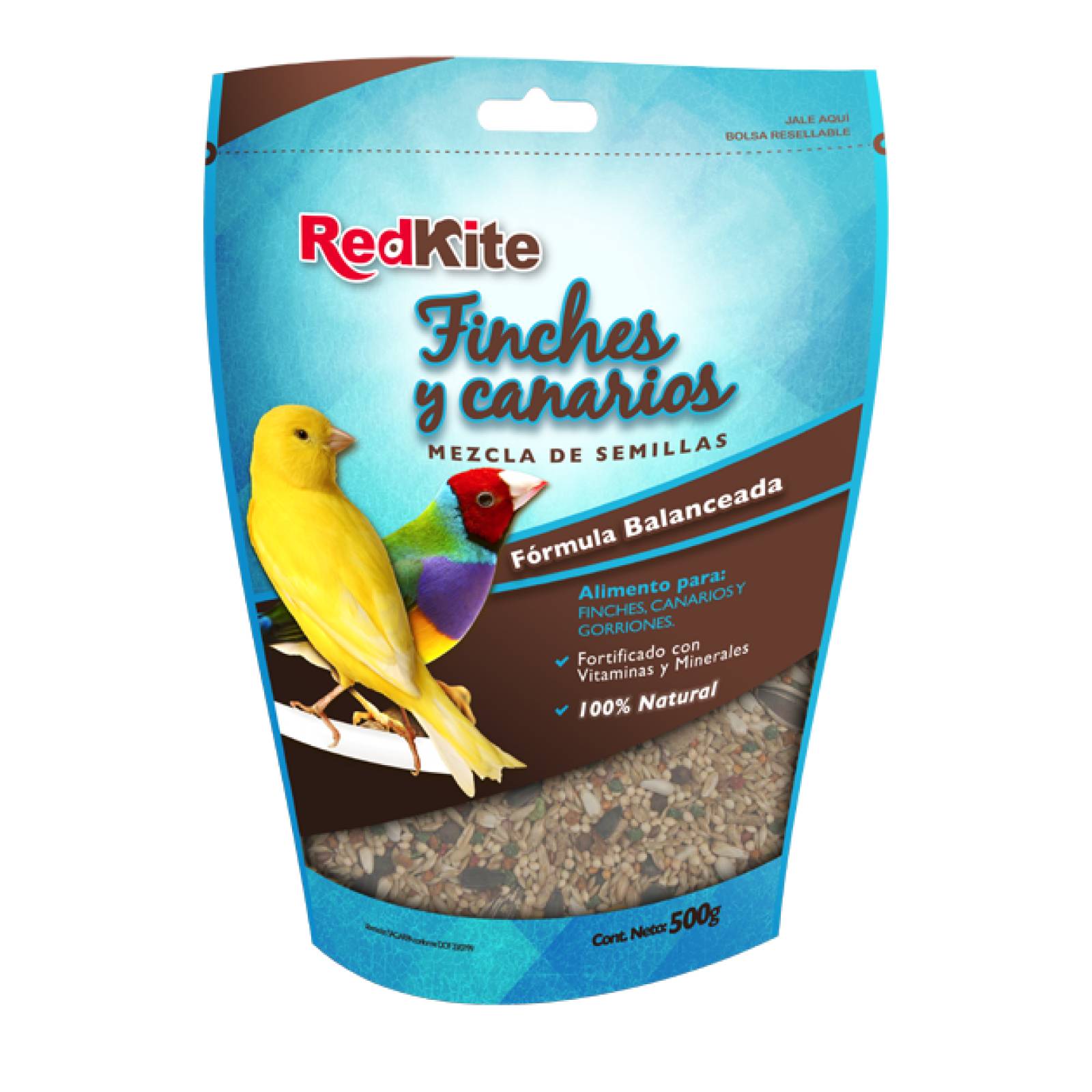 Redkite Mezcla de Comida para Canarios  Finches 500 Gr