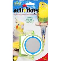 Jw Activitytoy Espejo Giratorio De Doble Vista Para Aves
