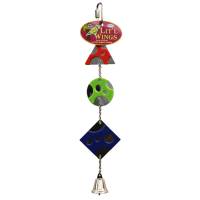 Vo-Toys Cadena Con Espejos Y Campana Para Ave