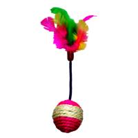 Fancy Pets Juguete Para Gato Pelota Con Plumas 4 Cm