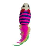 Fancy Pets Juguete Para Gato Raton Con Plumas 7 Cm