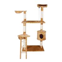 Fancy Pets Mueble Para Gato Con Casa Y Escalera 158 Cm