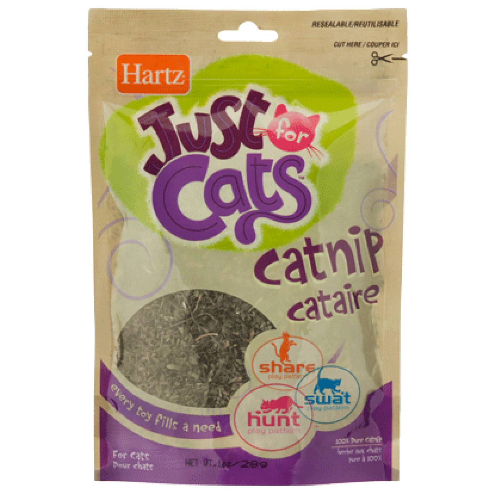 Hartz Just for Cats Atrayenete en polvo para Gatos con Catnip 28 gr