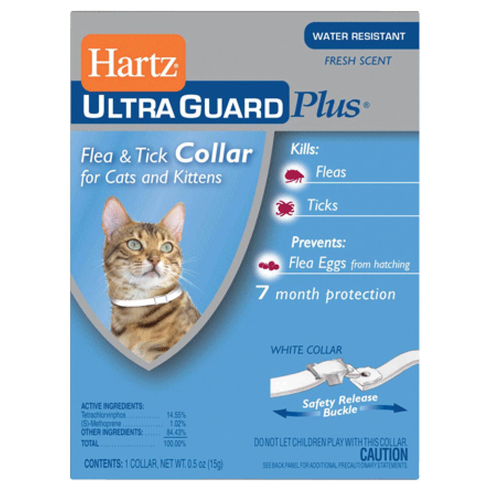 Hartz Ultra guard Collar Antipulgas plus 3 en 1 para Gatos 7 meses