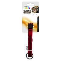 Fancy Pets Collar Para Perro Con Broche Ultra Grip Y Bandas Reflejantes Rojo Chica