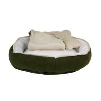 Fancy Pets Cama Para Perro Con Frazada Y Juguete Blanca Med