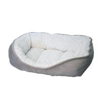 Fancy Pets Cama Para Perro Lord Peluche Gris-Blanco 60X40 Cm