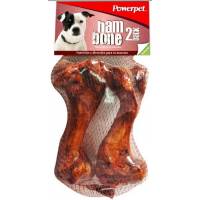 Powerpet Premio De Carnaza Para Perro Hueso De Jamón Para Masticar 2 Pz