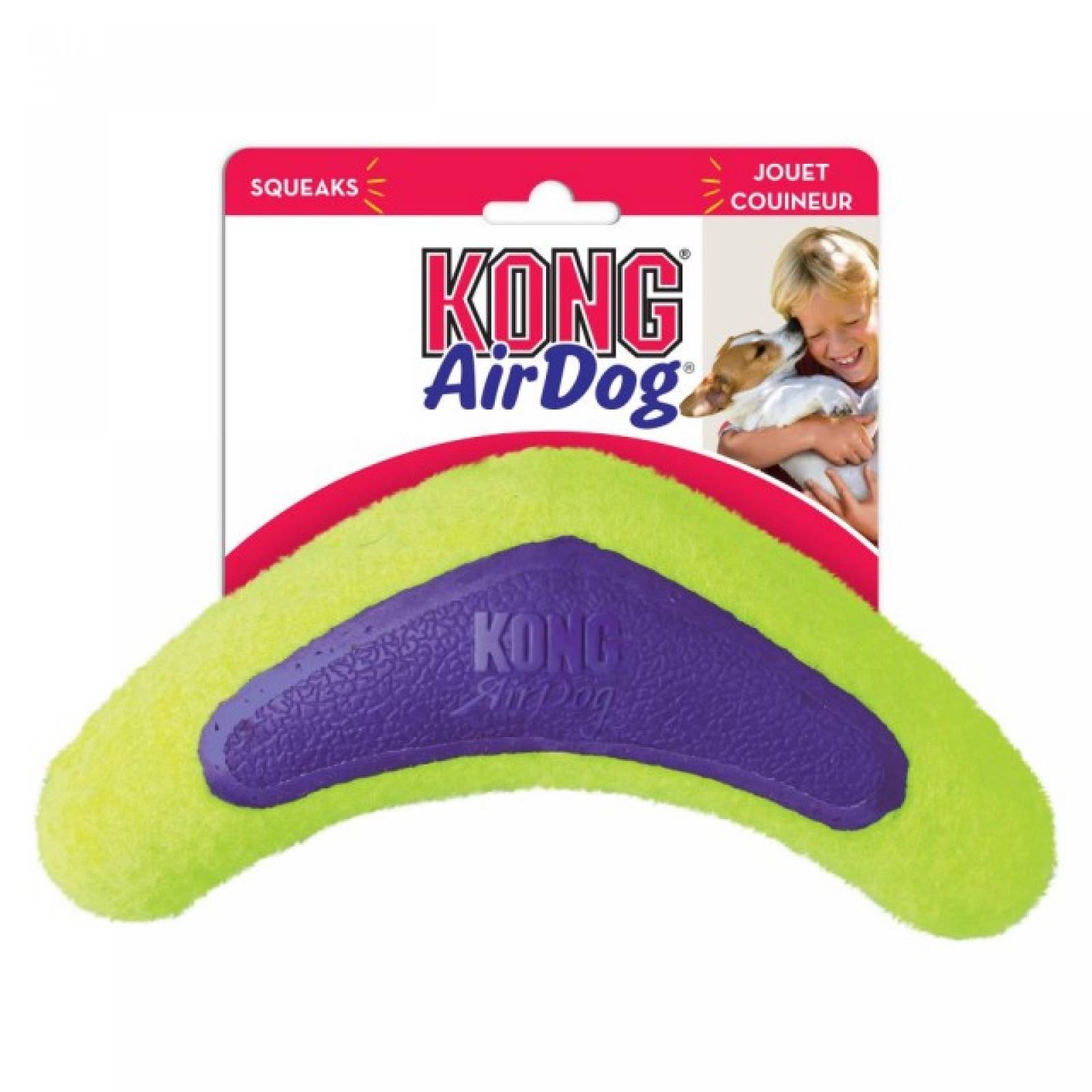 Kong Air Boomerang Chirriante para Perro Med