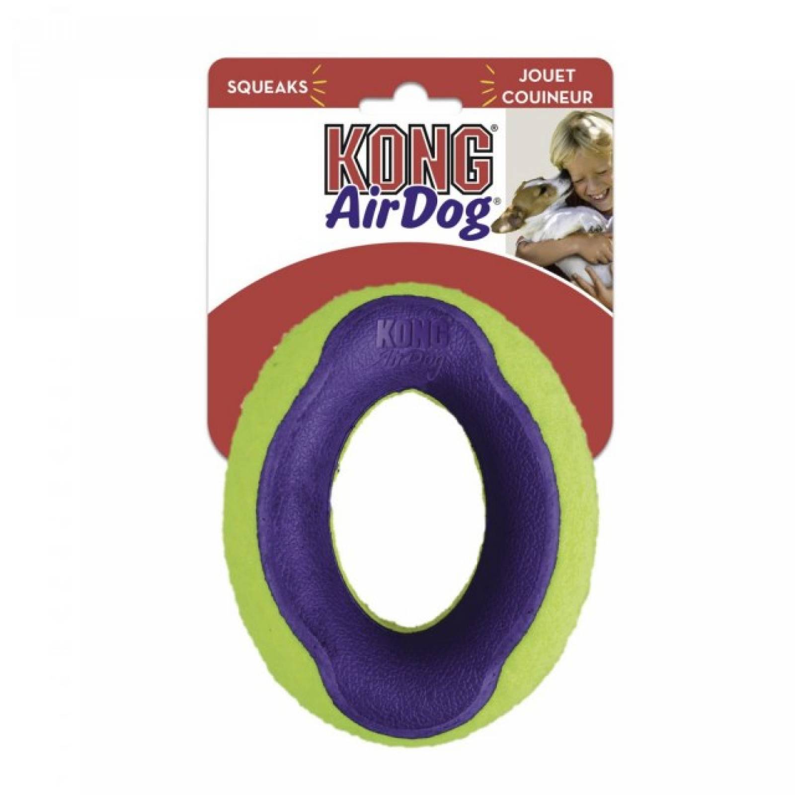 Kong Air Squeaker Ovalado para Perro Med