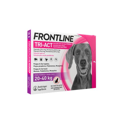Frontline Tri-act Antiparasitario para Perro L (20-40 KG) 1 pipeta
