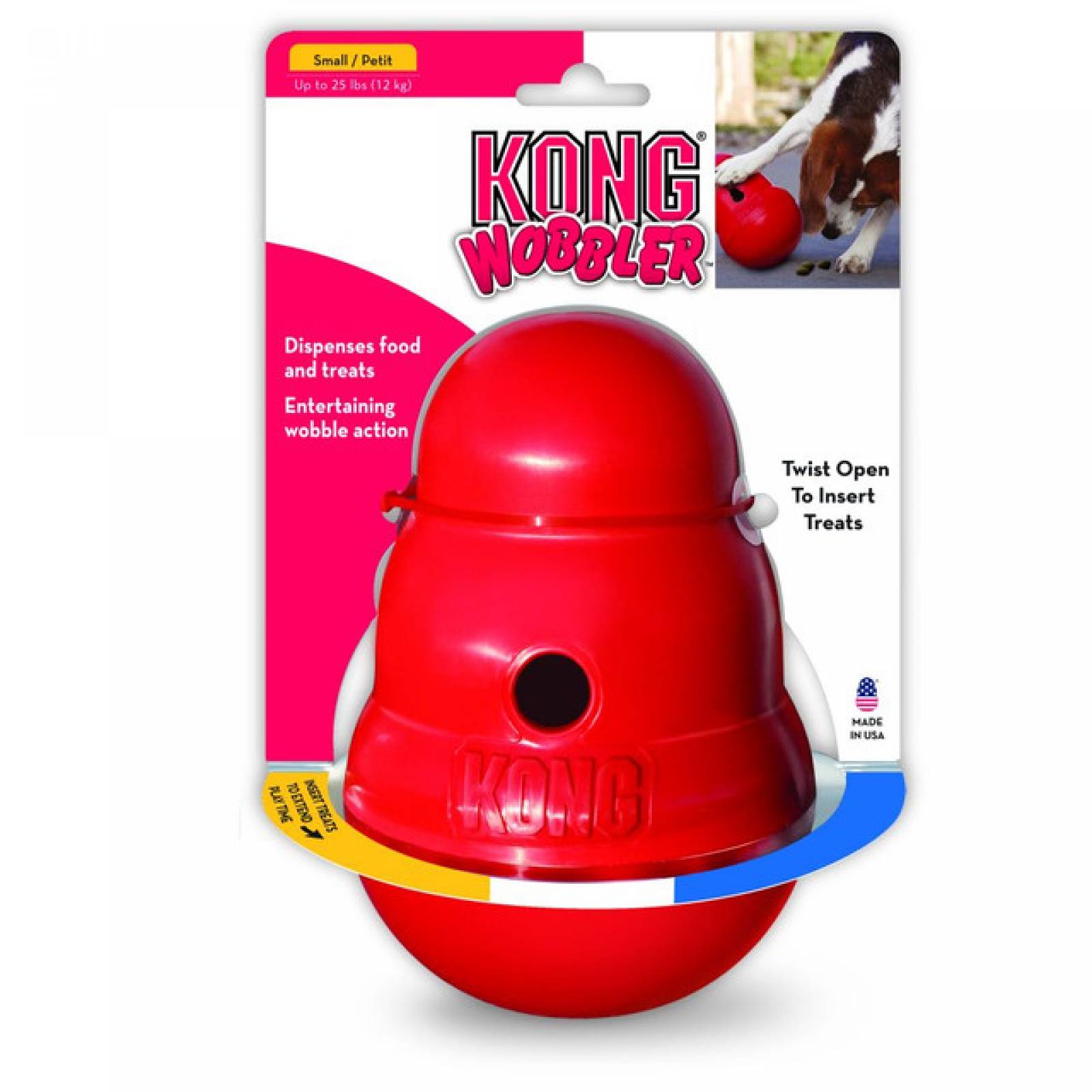 Kong Wobbler juguete para perro Ch rojo