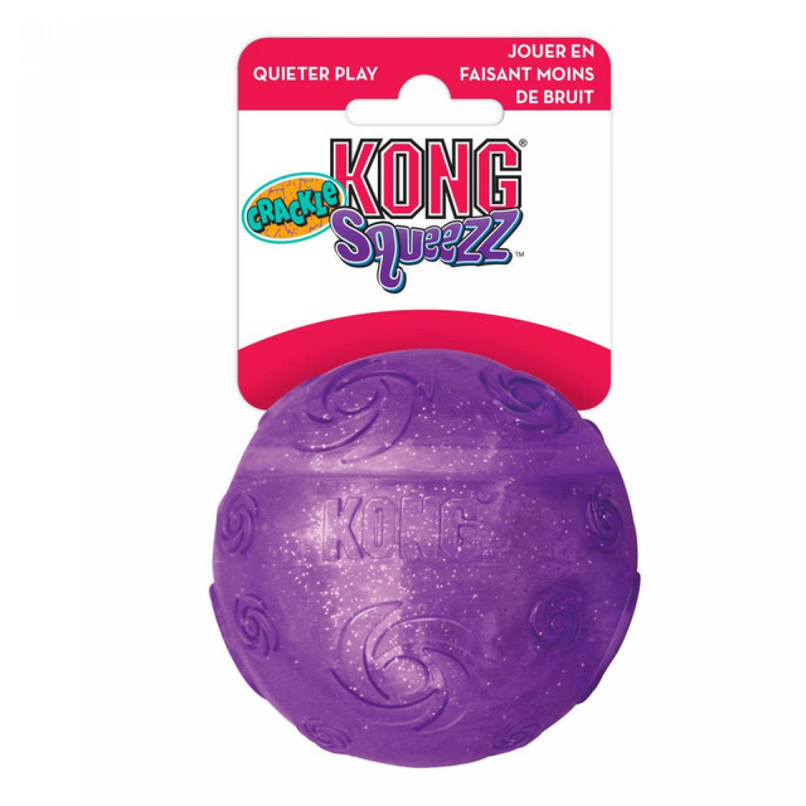 Kong juguete para perro Pelota Squeezz Crackle Med